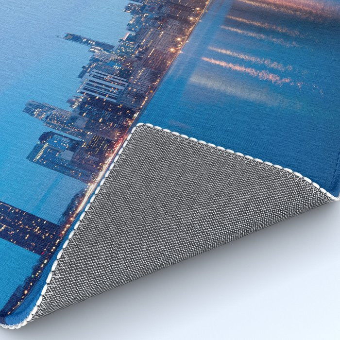 Chicago Lakefront Blue Hour Rug Gallery Image 4
