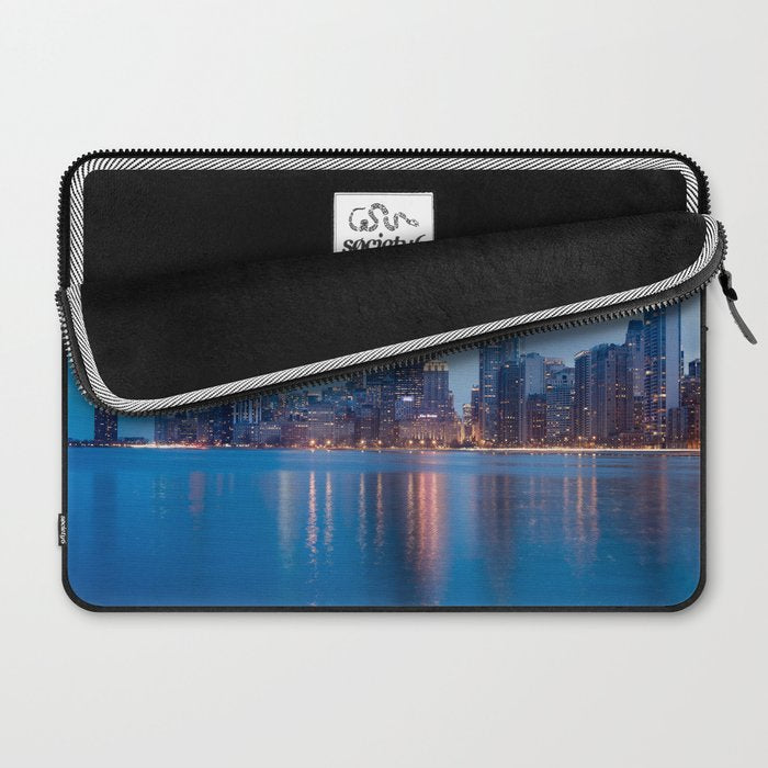 Chicago Lakefront Blue Hour Laptop Sleeve Gallery Image 2