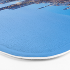 Chicago Lakefront Blue Hour Bath Mat Gallery Image 3