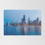 Chicago Lakefront Blue Hour Rug Gallery Image 2