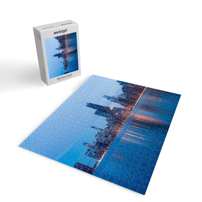 Chicago Lakefront Blue Hour Jigsaw Puzzle Gallery Image 2