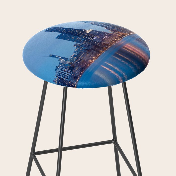 Chicago Lakefront Blue Hour Stool Gallery Image 2