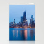 Chicago Lakefront Blue Hour Stationery Card Gallery Image 2