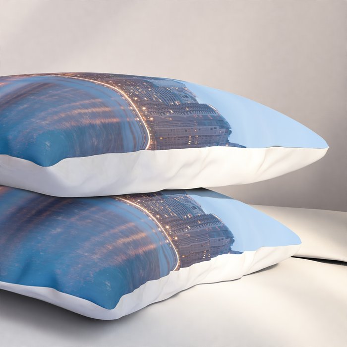 Chicago Lakefront Blue Hour Pillow Sham Gallery Image 3