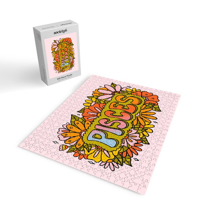 Pisces Flowers Jigsaw Puzzle Gallery Image 2