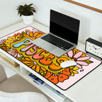 Pisces Flowers Desk Mat Gallery Image 2