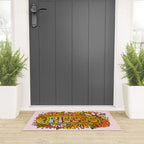Pisces Flowers Welcome Mat Gallery Image 3