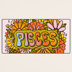 Pisces Flowers Desk Mat Gallery Image 3