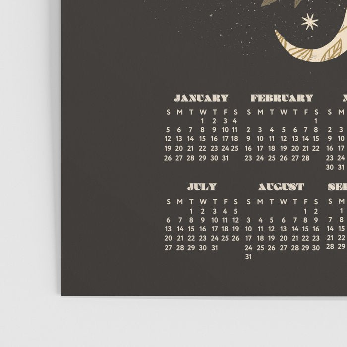 Year of the Snake - 2025 Calendar - Black Poster Gallery Image 3