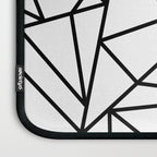 Black white modern abstract geometrical pattern Laptop Sleeve Gallery Image 3