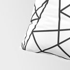 Black white modern abstract geometrical pattern Pillow Sham Gallery Image 4