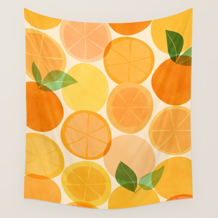 Edible Sunshine Tropical Fruit Series Wall Tapestry Gallery Image 4
