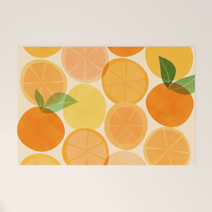 Edible Sunshine Tropical Fruit Series Welcome Mat Gallery Image 1
