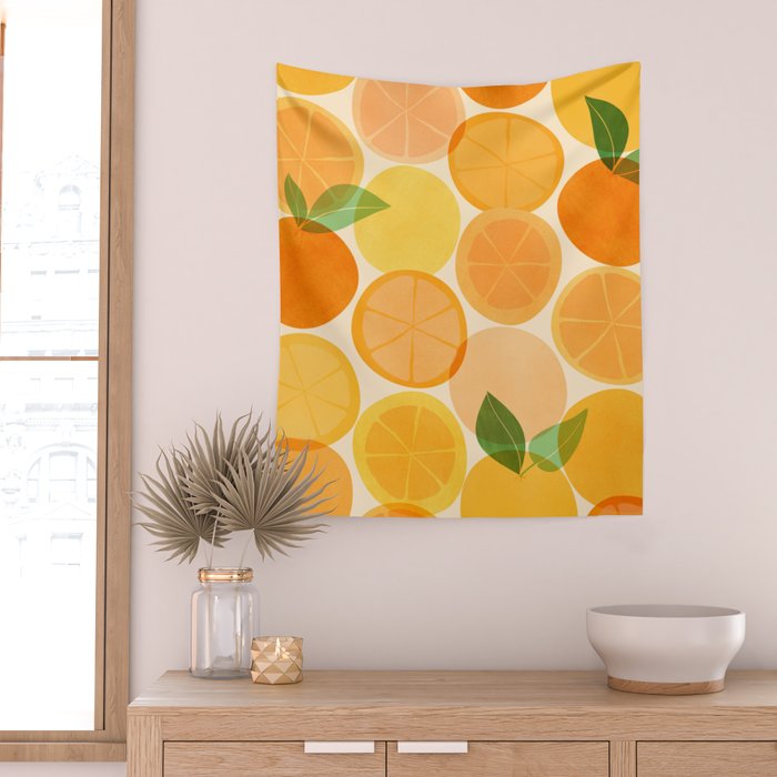 Edible Sunshine Tropical Fruit Series Wall Tapestry Gallery Image 2