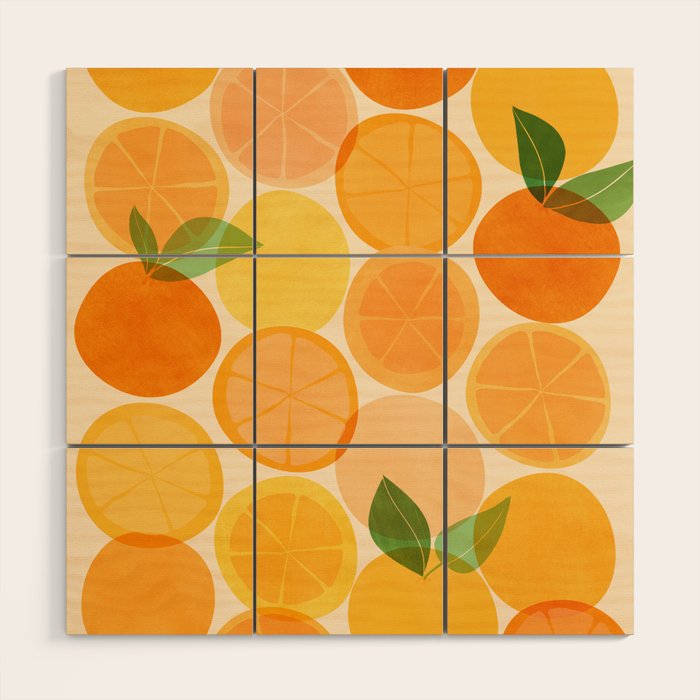 Edible Sunshine Tropical Fruit Series Wood Wall Art Gallery Image 1