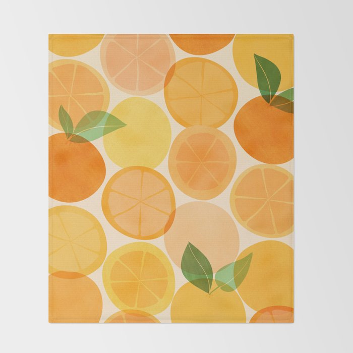 Edible Sunshine Tropical Fruit Series Throw Blanket Gallery Image 2