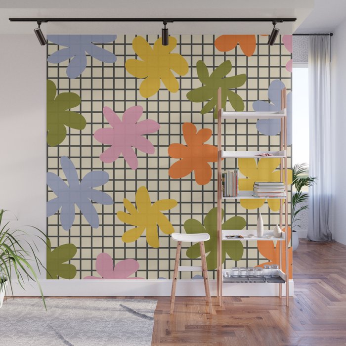 Playful Flowers #1 Wall Mural Gallery Image 1
