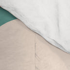 Retro Liquid Swirl Abstract Pattern Teal Blush Pink Mustard 4 Comforter Gallery Image 4