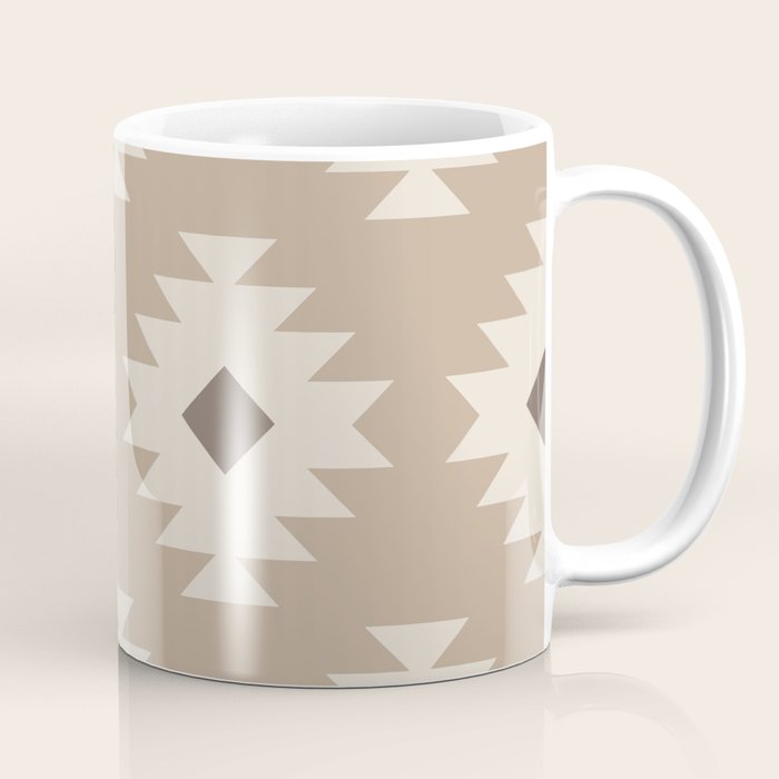 Southwestern Pattern 525 Beige Coffee Mug Gallery Image 1