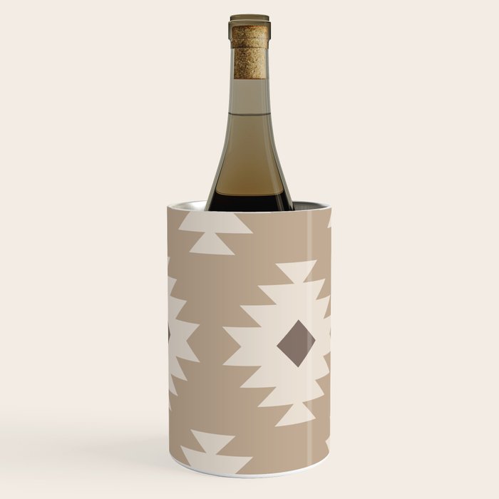Southwestern Pattern 525 Beige Wine Chiller Gallery Image 2