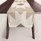 Southwestern Pattern 525 Beige Table Runner Gallery Image 1