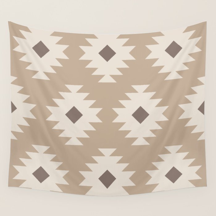 Southwestern Pattern 525 Beige Wall Tapestry Gallery Image 4