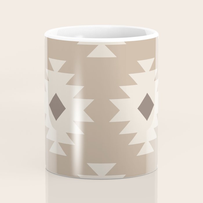 Southwestern Pattern 525 Beige Coffee Mug Gallery Image 4