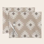 Southwestern Pattern 525 Beige Placemat Gallery Image 1