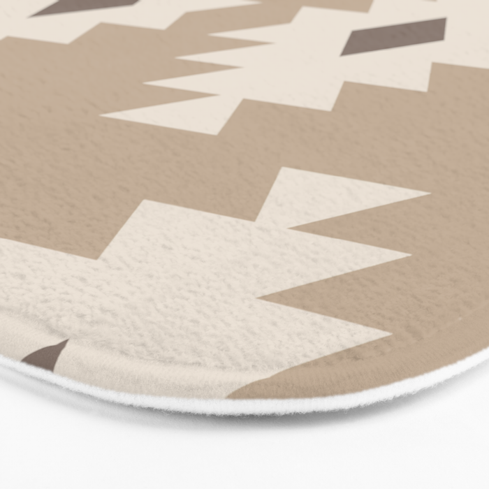 Southwestern Pattern 525 Beige Bath Mat Gallery Image 3