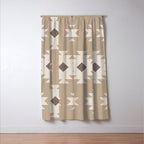 Southwestern Pattern 525 Beige Window Curtain Gallery Image 3