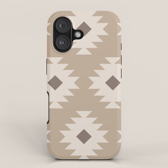 Southwestern Pattern 525 Beige iPhone Case Gallery Image 1