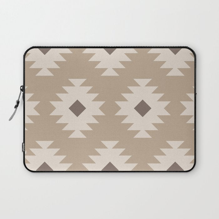 Southwestern Pattern 525 Beige Laptop Sleeve Gallery Image 1