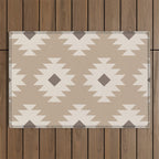 Southwestern Pattern 525 Beige Outdoor Rug Gallery Image 1