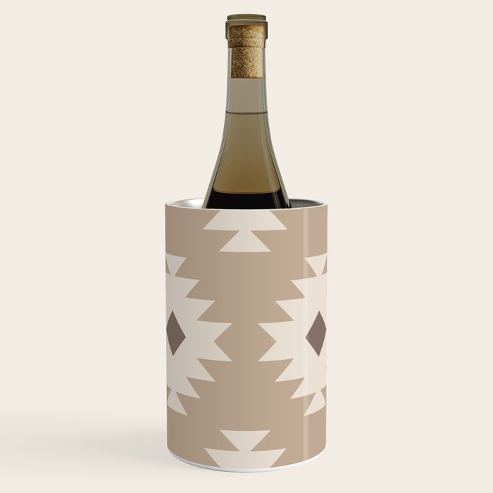 Southwestern Pattern 525 Beige Wine Chiller Gallery Image 1