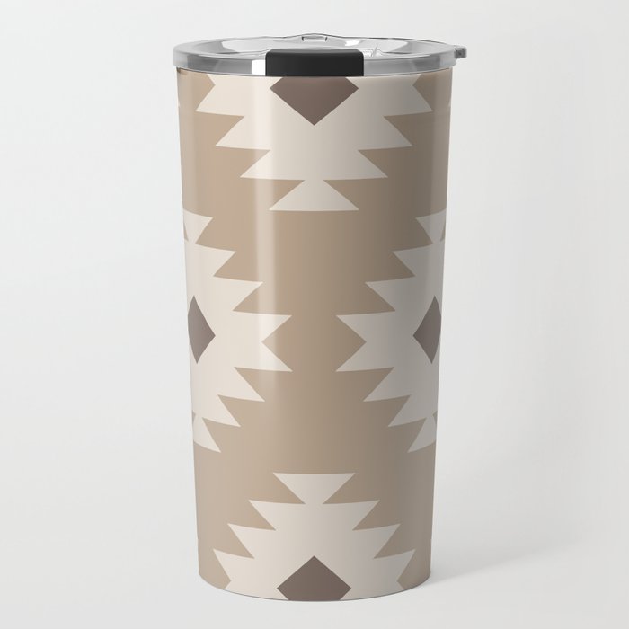 Southwestern Pattern 525 Beige Travel Mug Gallery Image 1