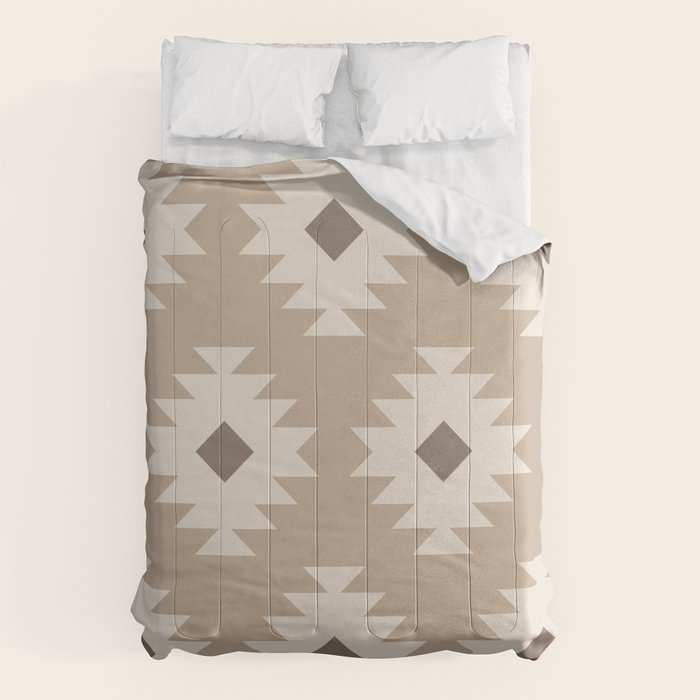 Southwestern Pattern 525 Beige Comforter Gallery Image 1