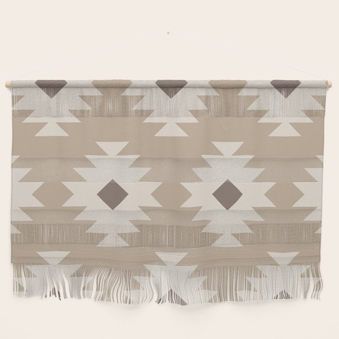 Southwestern Pattern 525 Beige Wall Hanging Gallery Image 1