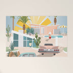 Retro Palm Springs III Welcome Mat Gallery Image 1