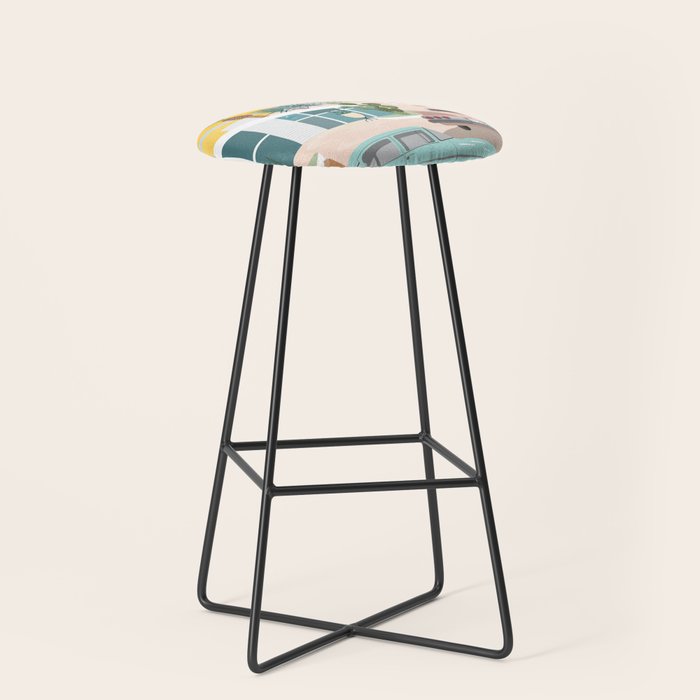 Retro Palm Springs III Stool Gallery Image 1