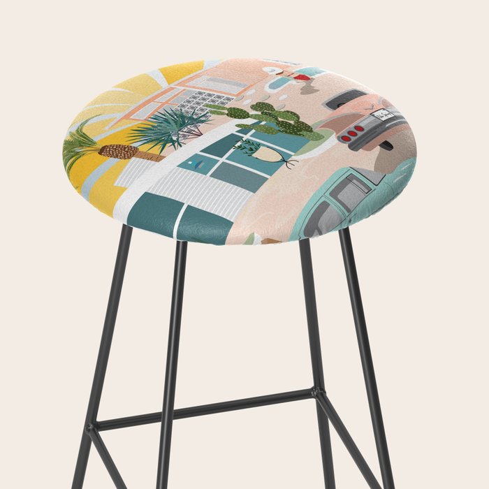 Retro Palm Springs III Stool Gallery Image 2