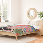 Maximalist floral shapes Duvet Cover Gallery Image 2