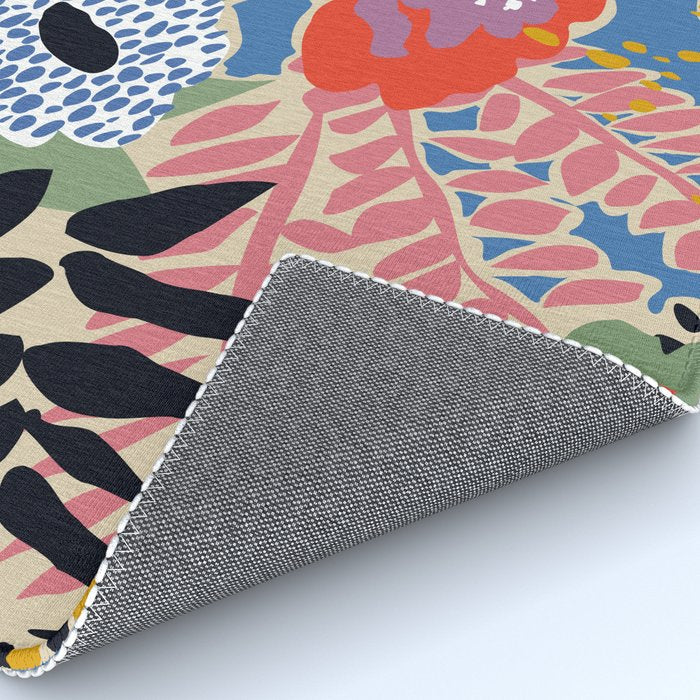 Maximalist floral shapes Rug Gallery Image 4