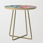 Maximalist floral shapes Side Table Gallery Image 1