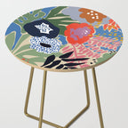 Maximalist floral shapes Side Table Gallery Image 2