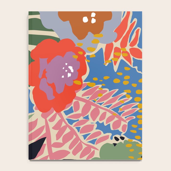 Maximalist floral shapes Notebook Gallery Image 4