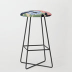 Maximalist floral shapes Stool Gallery Image 1