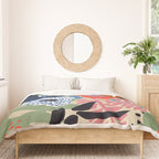 Maximalist floral shapes Duvet Cover Gallery Image 3