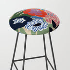 Maximalist floral shapes Stool Gallery Image 2