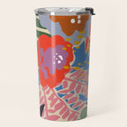 Maximalist floral shapes Travel Mug Gallery Image 2
