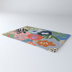 Maximalist floral shapes Rug Gallery Image 3